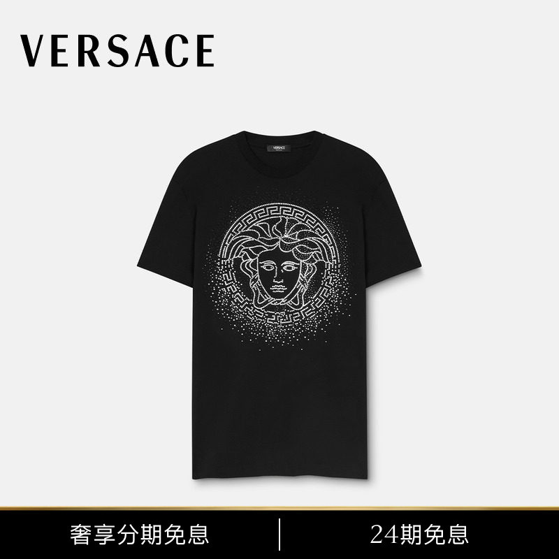 [24 Installments Interest-Free] Versace/Versace Men's Fading Medusa T-Shirt