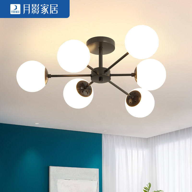 (new product) Moonlight Nordic modern minimalist Ceiling Lights Led Bedroom Light Dining Room Home Room 100 Hitch Lamps