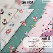 Spot thickened stretch satin digital floral fabric printed pajamas and home wear childrens clothing fabrics