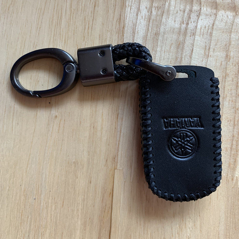 Yamaha YAMAHA NMAX155 XMAX300 genuine leather key protective sheath bag key shell key chain buckle-Taobao