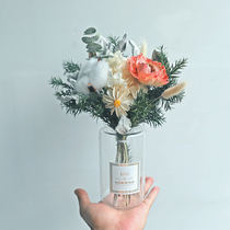 Dried flowers light luxury decoration Real flowers Natural air-dried bouquet Branches pine cones ears of wheat Home living room decoration creative vase