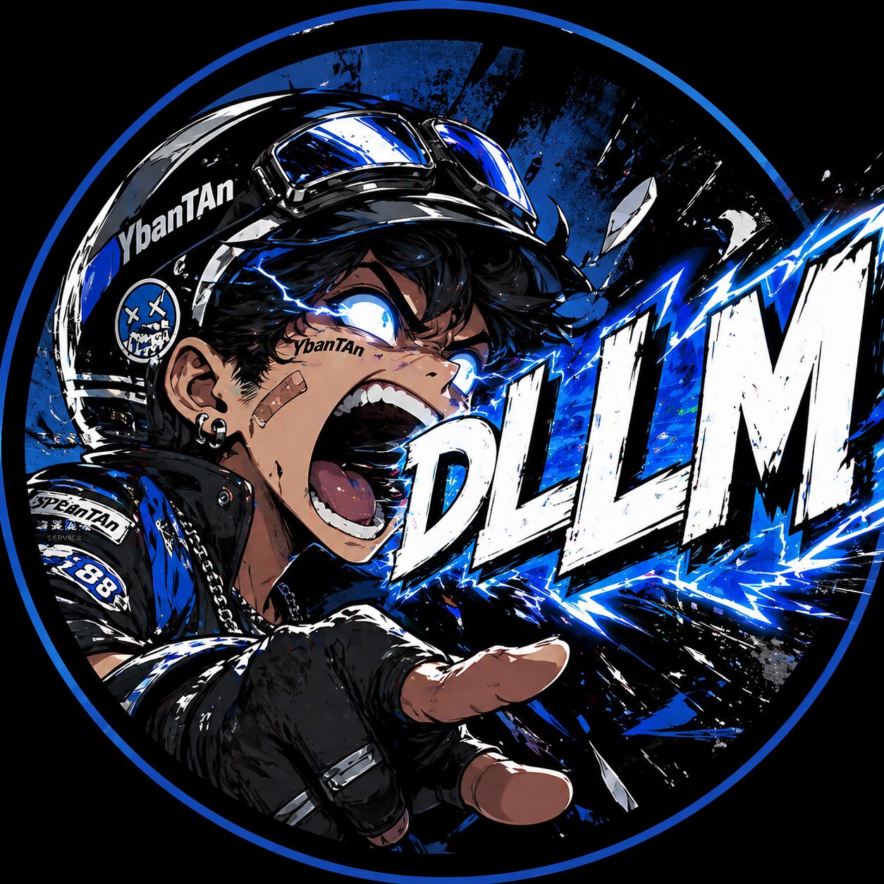 DLLM头盔镜片用品店的LOGO