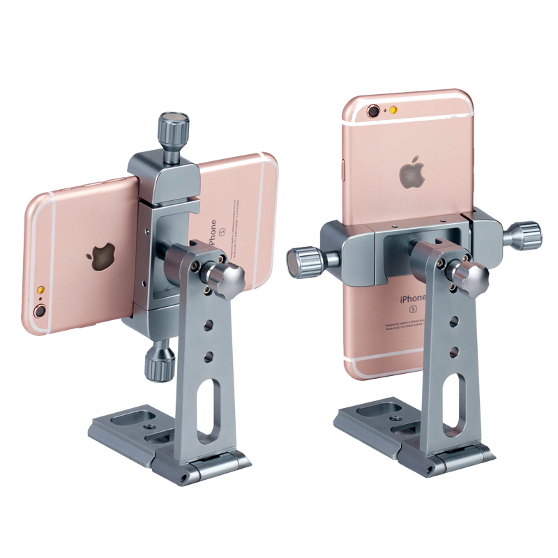 Coca Desktop All-metal Mobile Phone Steps Tripod Live Video Shoot Folded Desktop Lazy Stein Aluminum Fixed Class Support