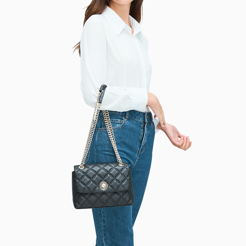 Kate Spade 凯特·丝蓓 Natalia 小号旋锁翻盖链条单肩包 3.5折$119.98 海淘转运到手约¥820 天猫¥1888 Kate Spade 凯特·丝蓓 Natalia 小号旋锁翻盖链条单肩包 3.5折$119.98 海淘转运到手约¥820 天猫¥1888