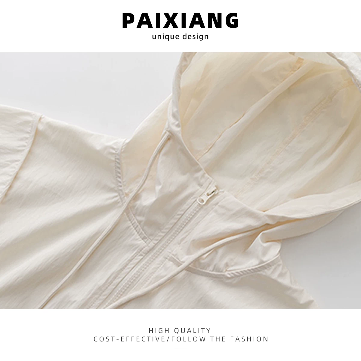 Худи для защиты от солнца (PAIXIANG) длинный рукав, лёгкая летняя куртка, свободный крой