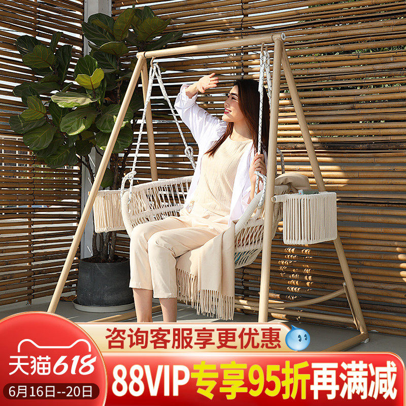 Hanging chair Home Balcony Hanging Basket Indoor SWING HAMMOCK SLOTH BED SLOTH INTERNET RED CRADLE CHAIR LIVING-ROOM SINGLE OUTDOOR ROCKING CHAIR