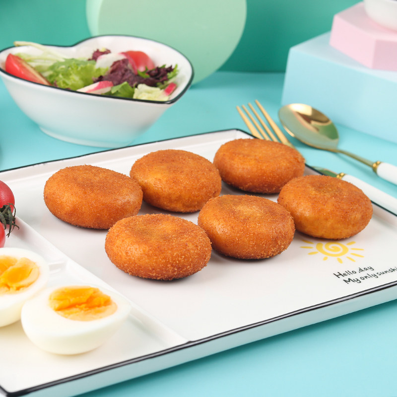 Yasui Pumpkin Pie 360g 12 Pieces Custard Stuffed Bean Paste Fried Snack Breakfast Afternoon Tea Dessert Dessert