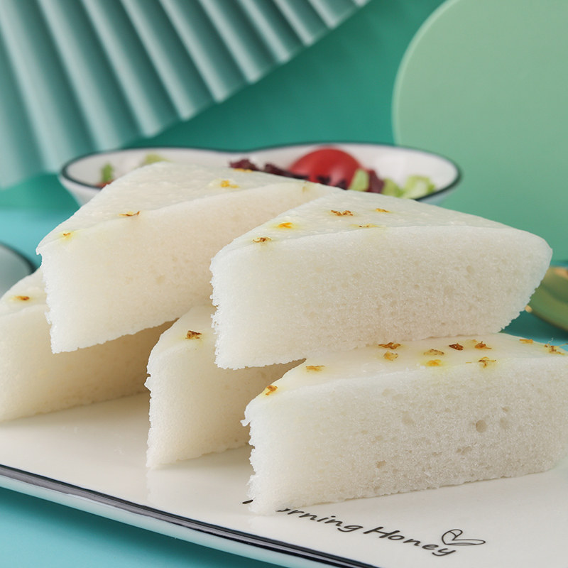 Anjing wine-stuffed sweet-scented osmanthus cake 300g family breakfast handmade steamed rice cake free-cut traditional pastry pastry