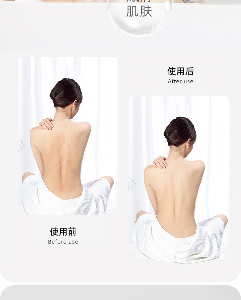 尚官 一次性搓澡手套 1个 可重复使用 强力搓泥 旅行家用 搓澡巾