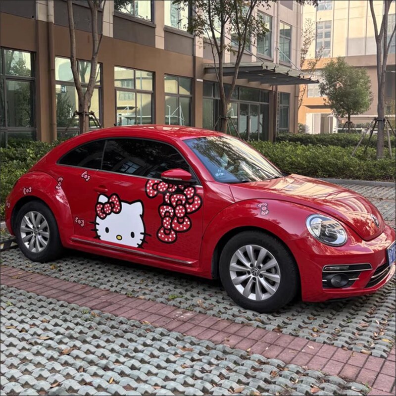 Volkswagen Beetle Kt Cat Car Sticker, Nio Zero Motor Body Sticker, Xpeng Su7 Car Modification Decal Volkswagen Beetle Kt Cat Car Sticker, Nio Zero Motor Body Sticker, Xpeng Su7 Car Modification Decal