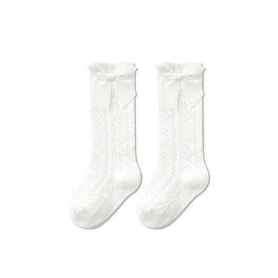 Baby Socks for Girls, Summer Mesh Breathable Bowknot Cute Anti-Mosquito Socks, Over-The-Knee Loose Fit That Doesn'T Squeeze the Legs — 5