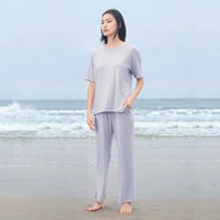 Светлые фиолетовые 868t Брюки с короткими рукавами