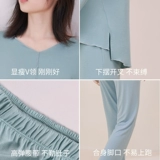 Пижама, весенний летний лонгслив, штаны, комплект