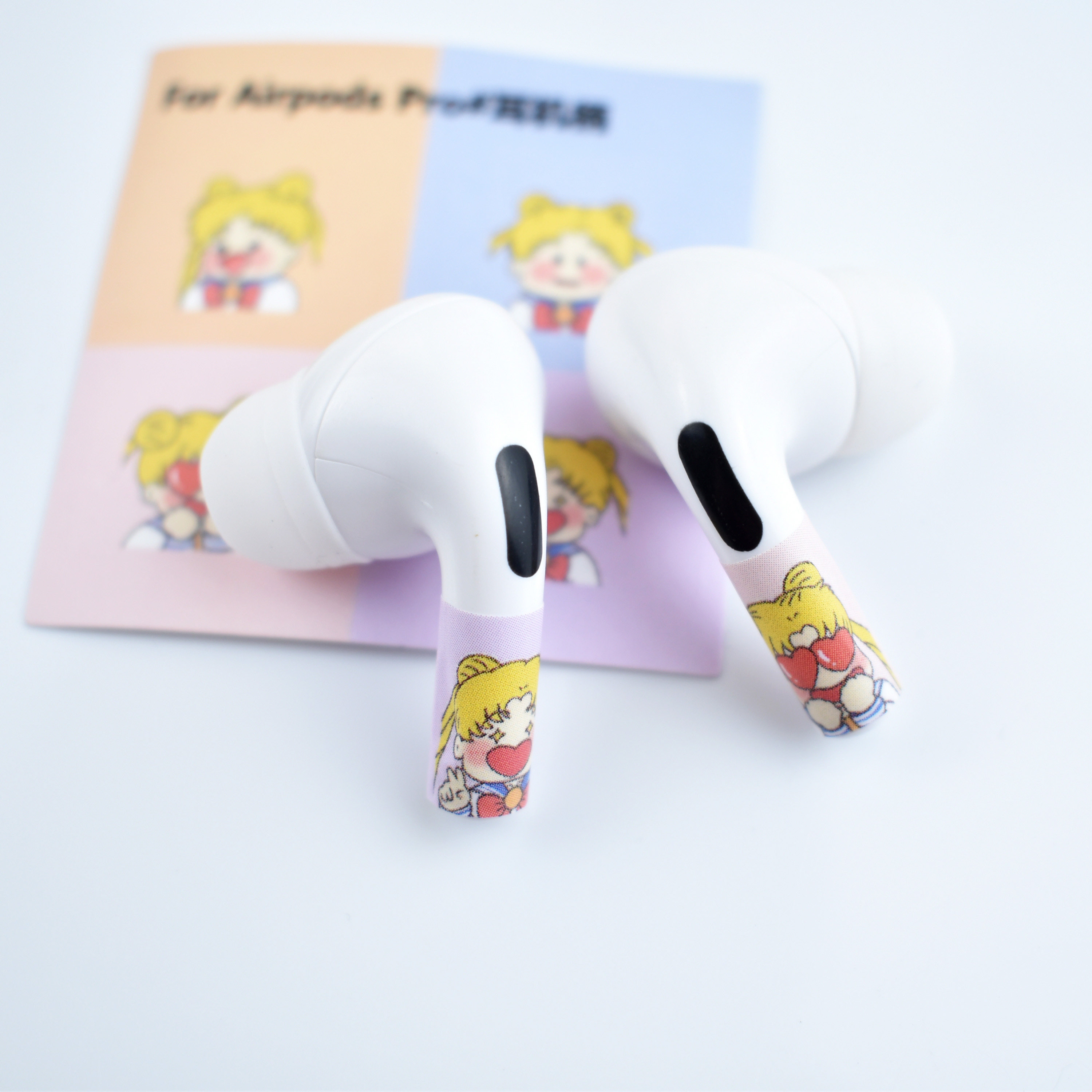 Suitable for airpods123 generation headphone stick stickers cute anti-scraping apple pro