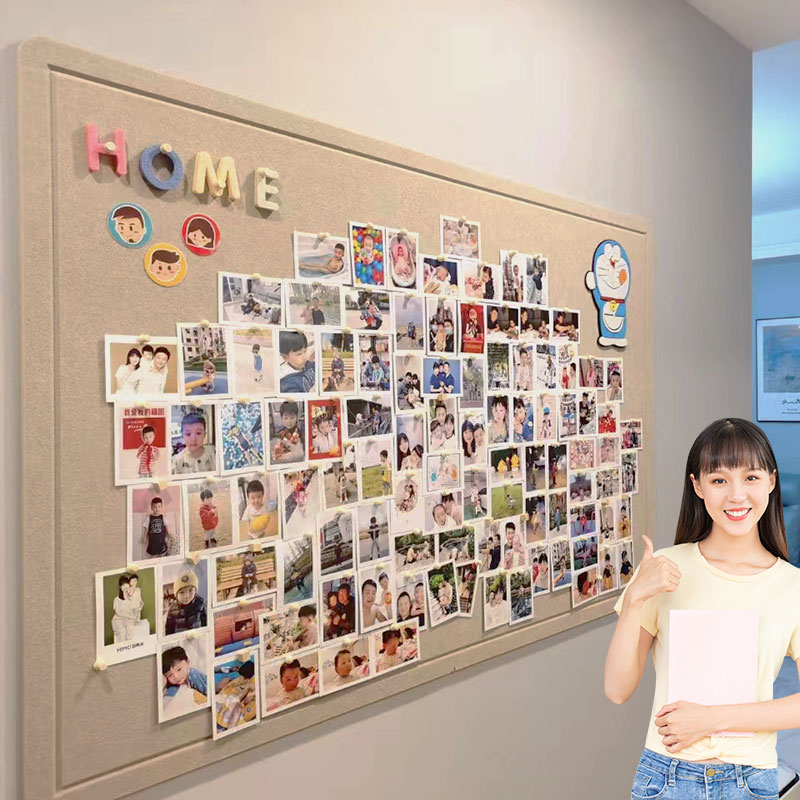 Felt Wall Sticker Photo Wall Background Plate Felt Plate Wall Soft Wood Felt Prints wall Creativity Wool Glued Board Wall Sticker Themed Wall Unhurt Wall Photos Wall Cultural Wall Kindergarten Vision Board-Taobao