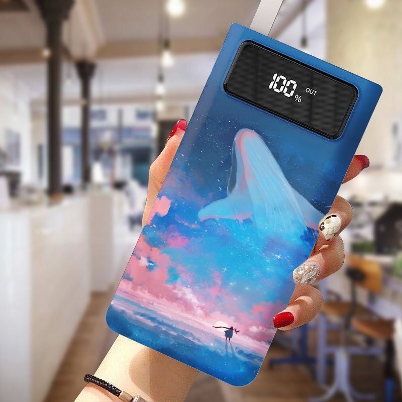 Mobile charging 30000M mAh fast charging power bank large capacity suitable for Apple oppo Huawei vivo ultra-thin