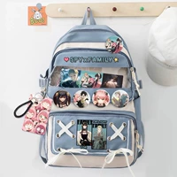 Сумка с лентой сине-белая (Йорания) (5 значков+карточки+картхолдер)