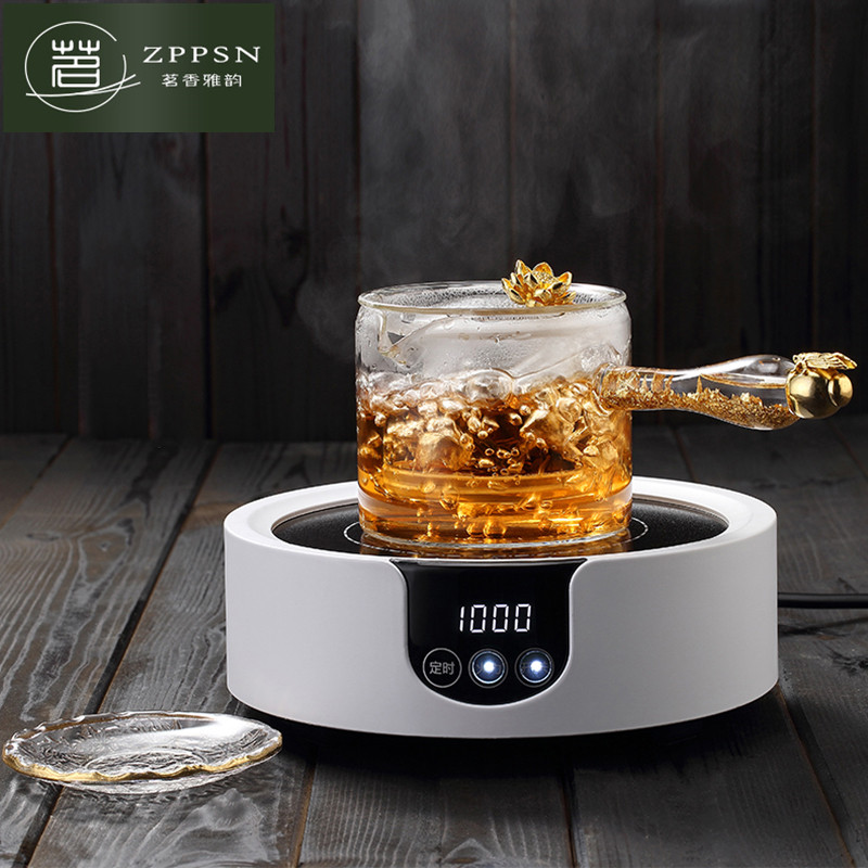 zppsn Italian heat-resistant glass health teapot side put pot electric ceramic stove tea boiler high borosilicate delicate