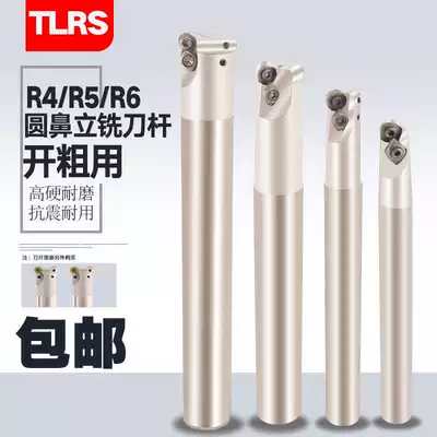 TLRS round nose knife Rod R4 R5 R6 EMR end mill Rod CNC bull nose knife bar ball head Open thick knife bar