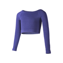 Little Jasmine childrens dance sweater cardigan word collar coat girls autumn and winter warm long-sleeved top small shawl