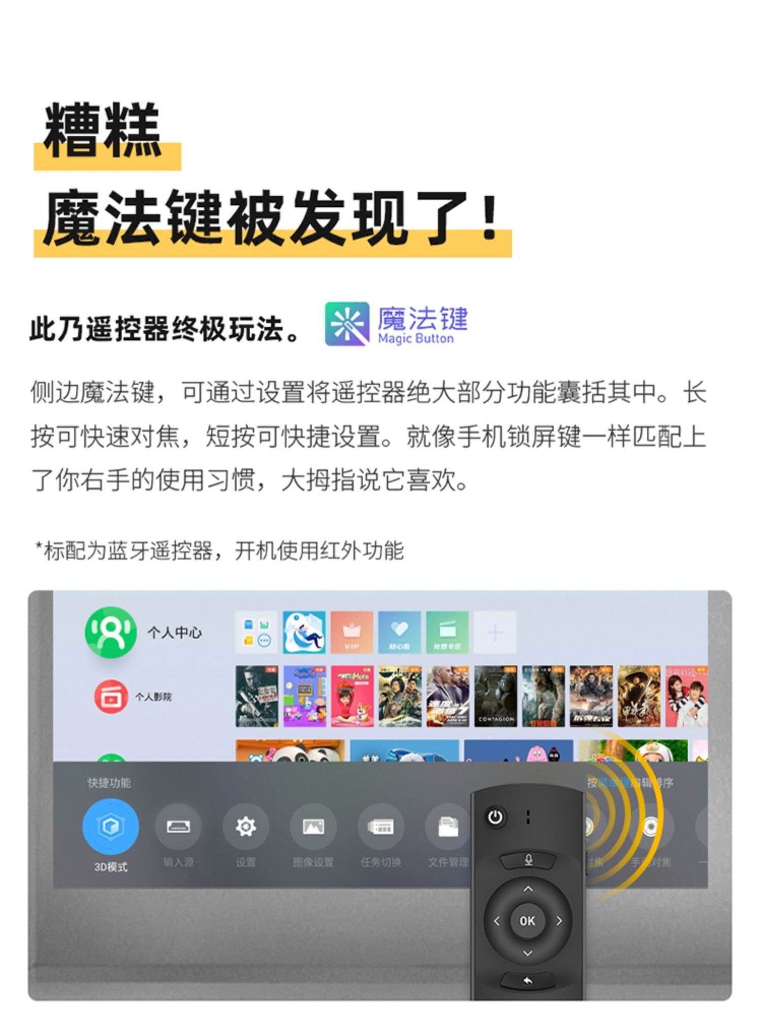 Dangbei Projector D2H/C2/D3X/H2/X3/M2S/F3/B1S/B3Pro/Max1 Box Remote Control