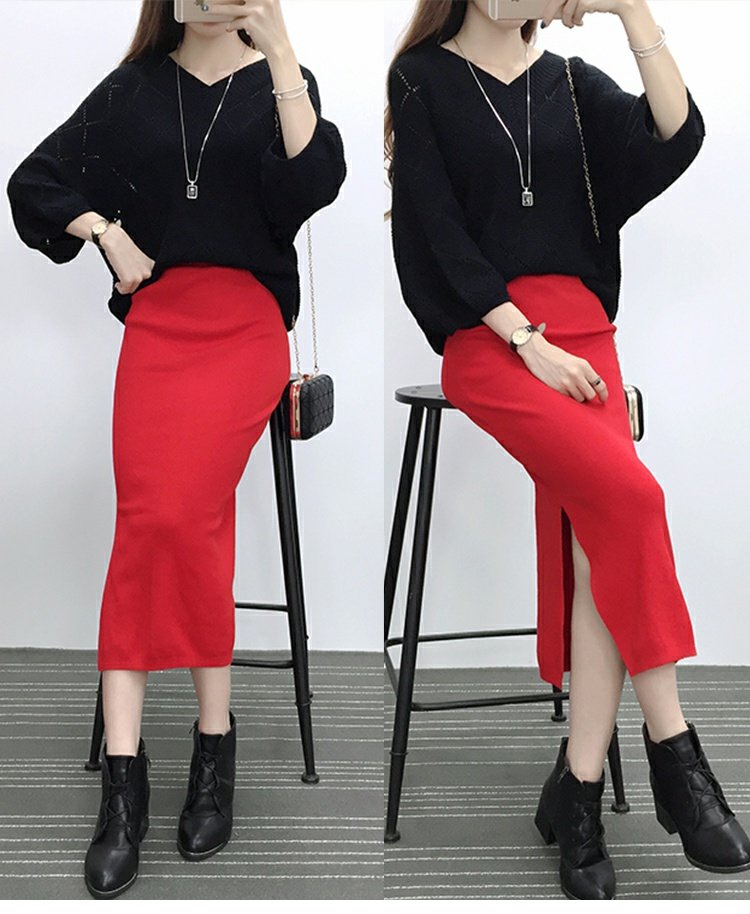 Xuân 2018 phiên bản Hàn Quốc mới của áo len openwork rộng rãi áo blouse lưới rộng áo thun áo len dơi nữ thủy triều áo len nữ cao tuổi