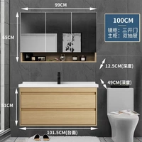 100 см полу -миррорский шкаф, Доставка дома+Установка упаковки