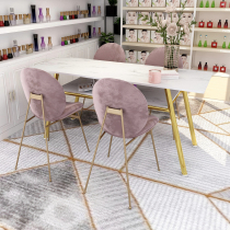 Nail salon table single double triple table special economy Net red chair marble table and chair set