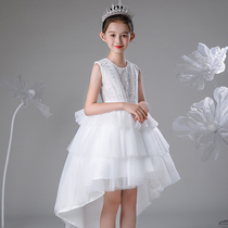 High-end children dress princess poonyuka girl walking piano playshow performancsclotheshost dress