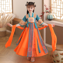 Han dress girl dress summer Chinese style superanzomy fashion childhood antique dress show suit