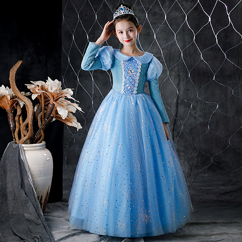 Snow-Frozen Aesa Aesa dress Spring and Autumn girl dress child birthday dress