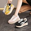 Hong Kong Style Internet Celebrity Waffle Platform Shoes for Women 2025 Spring New Thick-Soled Height-Increasing Retro Casual Sneakers for Women