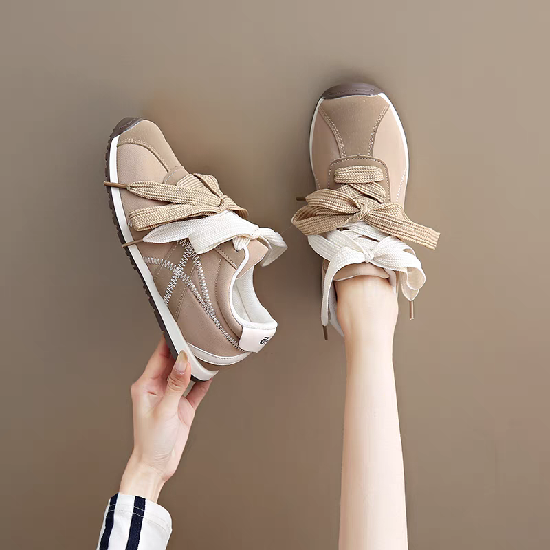 Niche Ballet-Style Student Training Shoes for Women, 2025 Winter New Breathable Pink Sneakers, Maternity Sports Cloth Shoes