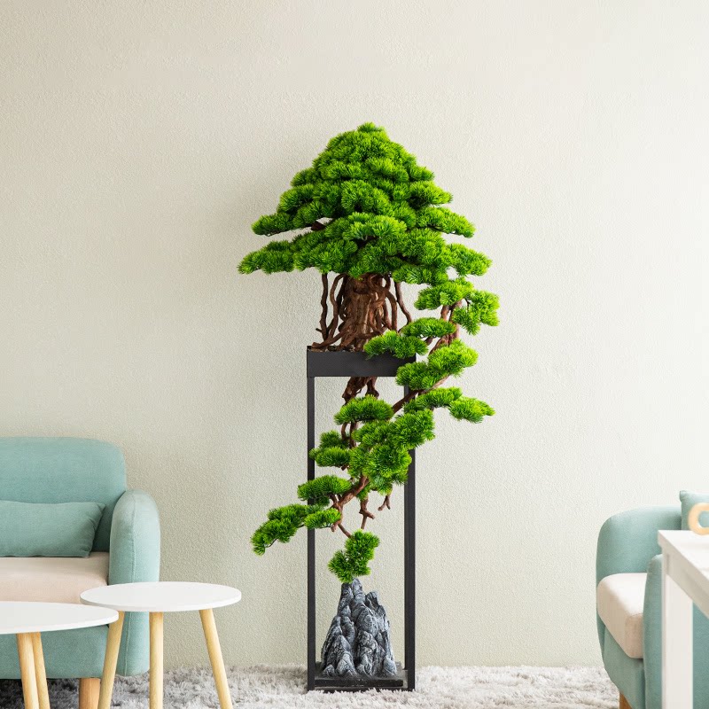Large welcome guest loose floor swing piece Villa Hotel Clubhouse Fake Tree Decorations Simulation Plant Bonsai Green Plant-Taobao