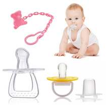 Pacifier full silicone Baby Baby Baby coaxing baby sleeping artifact super soft imitation breast milk texture newborn baby child