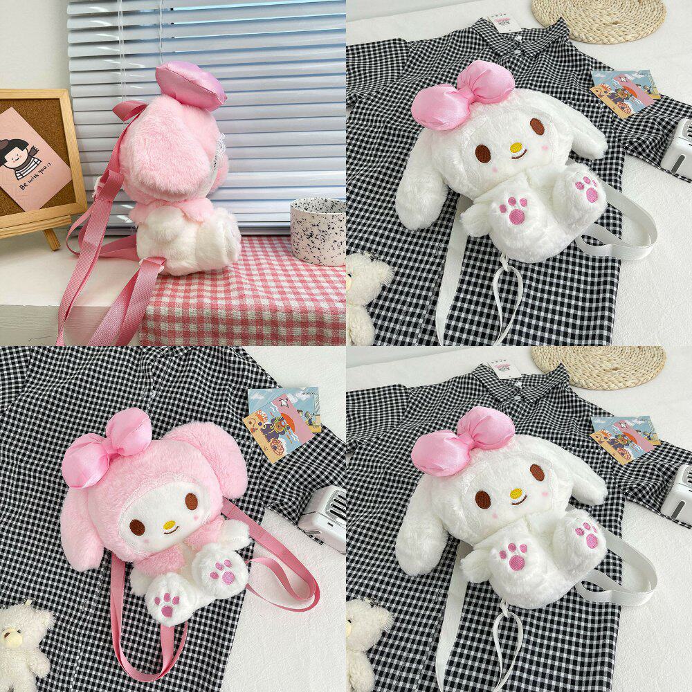 Doll handbag new children's bag autumn and winter cute girl heart rabbit bag soft girl cartoon doll backpack
