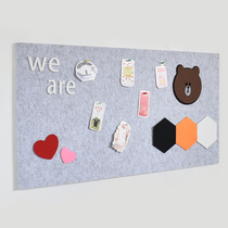 Apricot double cork board photo wall color felt board wall sticker school kindergarten message board background wall display wall net