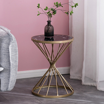 Sofa edge a few corners a few small tea table corner shelves modern minimalist light lavish Nordic Living room bedside small round table