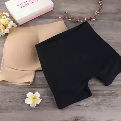 Breathable flat feet thick safety pants anti-light no trace sexy hip hip underwear women fake butt pad