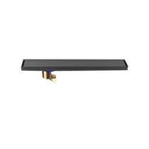 TOZ custom gun gray invisible floor drain 304 stainless steel long deodorant bathroom shower room rectangular hidden type