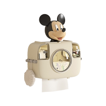 TOZ transparent tissue box wall-mounted facial tissue roll facial tissue storage box toilet bathroom kitchen tissue box