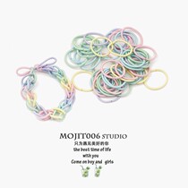  Small red book hominin net red DIY rainbow lovers bracelet wrist braided small leather gluten for boyfriend Colour small hair