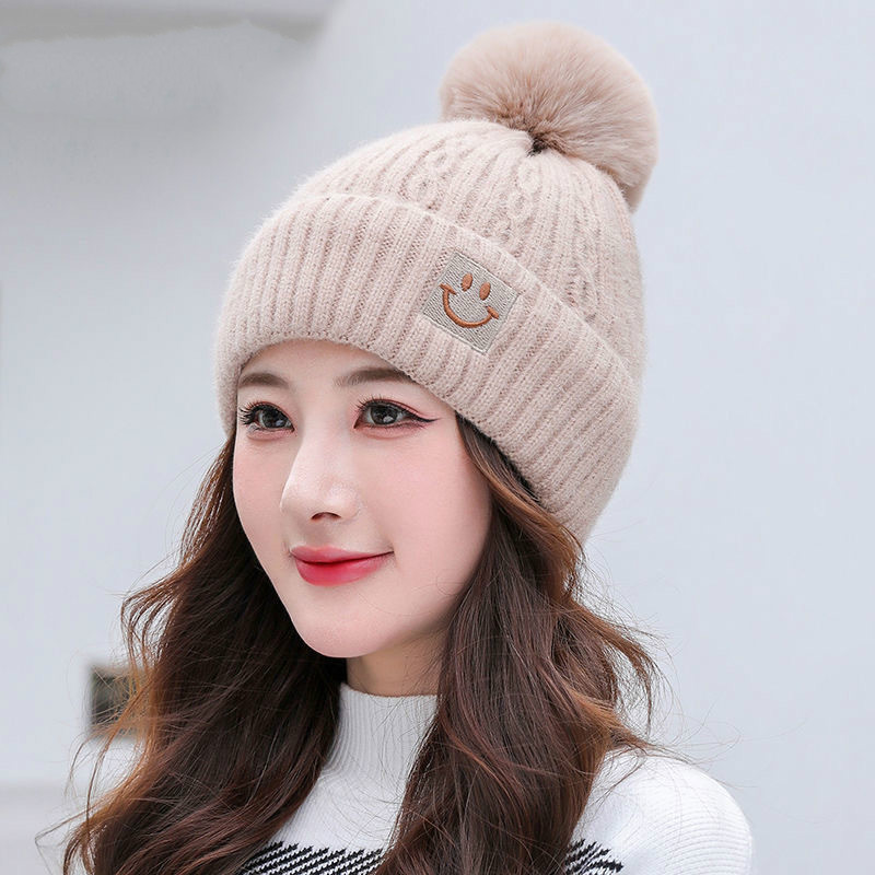 New Thickened Anti-Chill Hat Woman Winter Youth Knit Cap Bicycling travel Warm Hat Protective Ear Ga floss Line Cap-Taobao