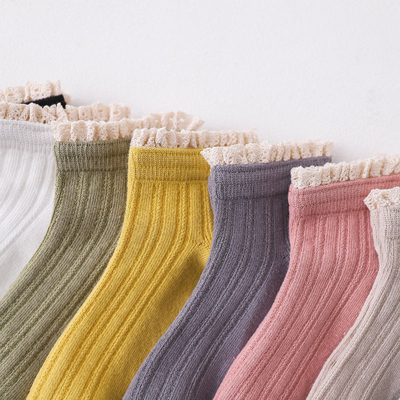 Lace socks women's socks net red Korean version Japanese retro Harajuku lace personality all-match ins spring and summer women's boat socks