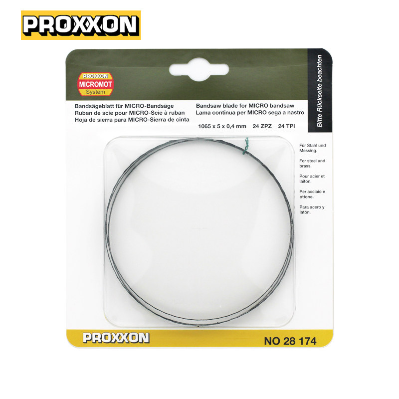28174] German PROXXON Mini Magic Band Saw Blade 24-tooth 1065x5x0.4mm