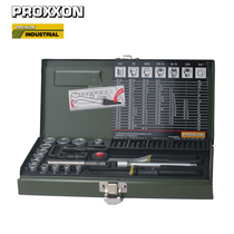 23070] German PROXXON 39-piece Ratchet Wrench Set Tool Set 1 4 Iron Box SET