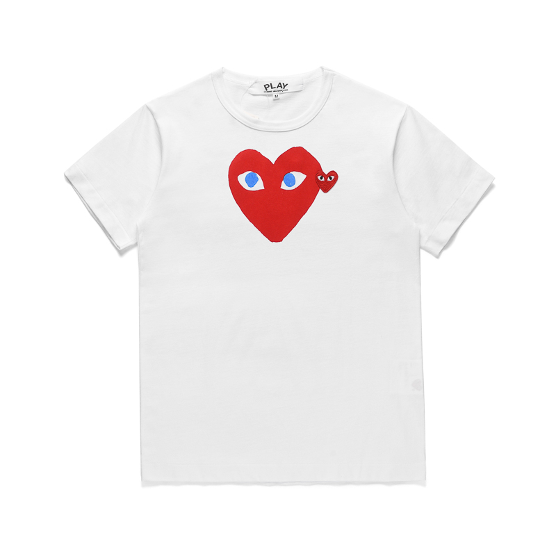 PLAY COMME des GARCONS Kawakubo Ling CDG men and women T-shirt couple love print short-sleeved tide brand