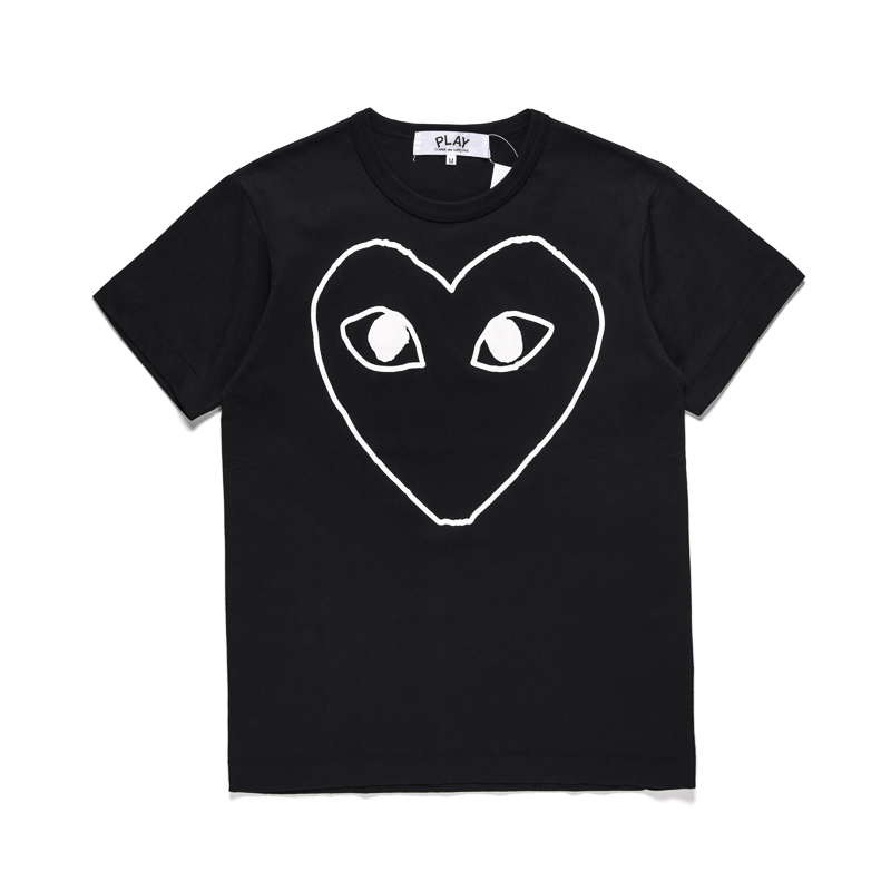 Kawakubo Ling PLAY Japanese tide brand CDG big love eyes men and women couple models cotton casual short-sleeved T-shirt summer