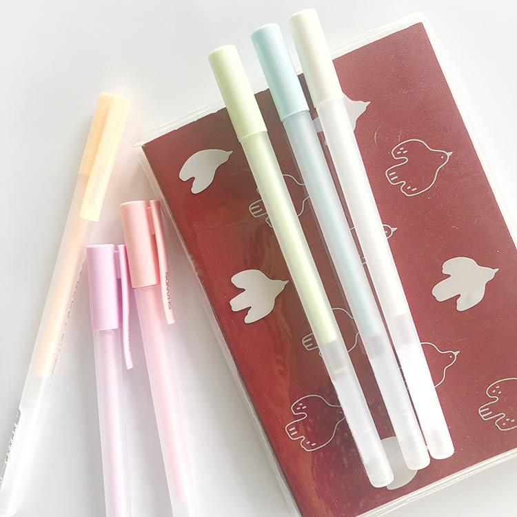 Chunya color pen type dot glue macaron 6-color portable hand account quick-drying glue handmade liquid glue pen 3 packs