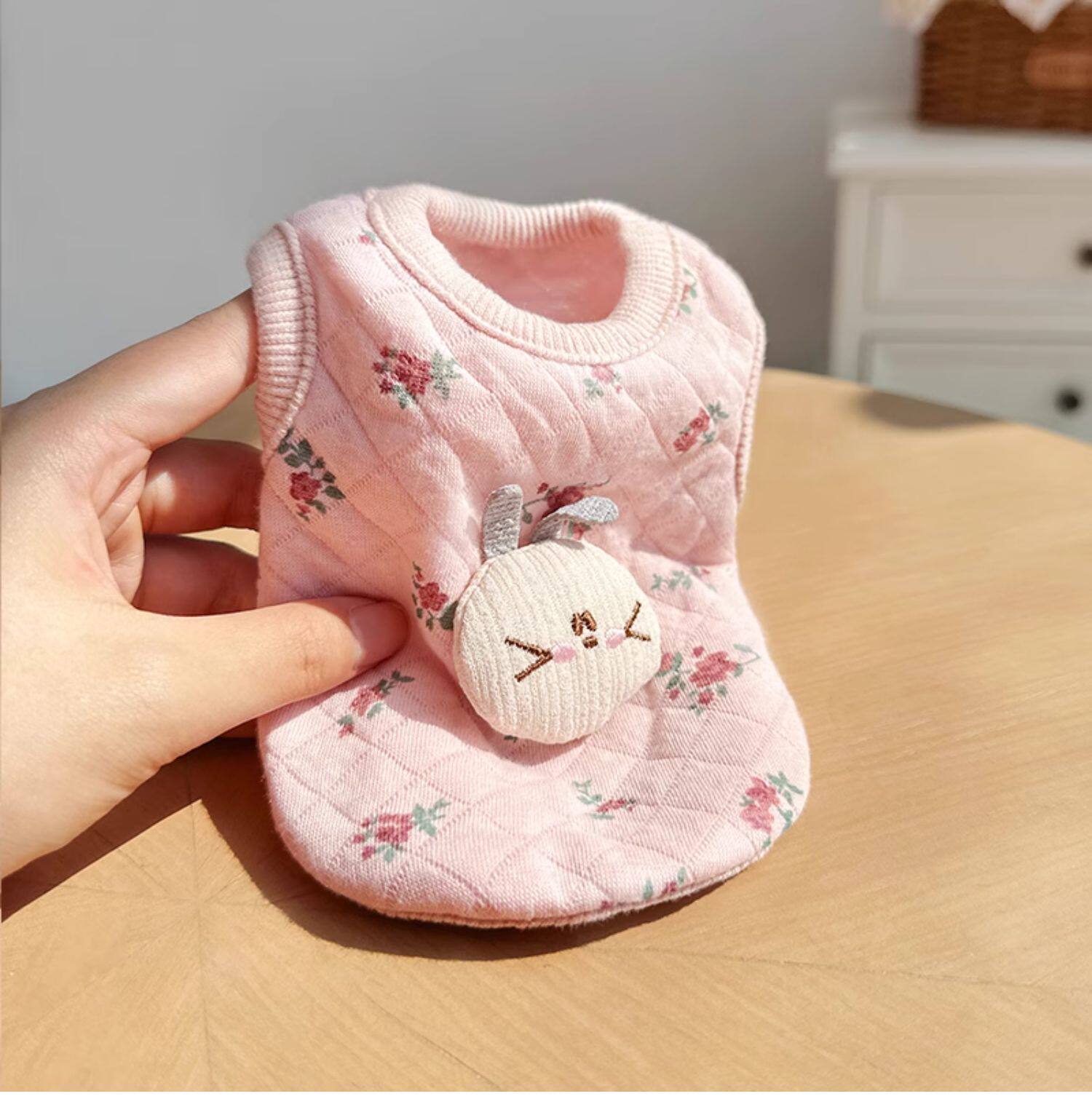 Одежда для животных 卡通可爱幼犬小体狗狗衣服 Yan Kee